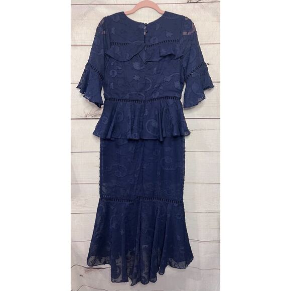 Dark Pink Brand Dress Navy Blue Size 10 - Picture 6 of 6